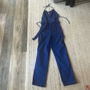Tiger mist denim jumpsuit